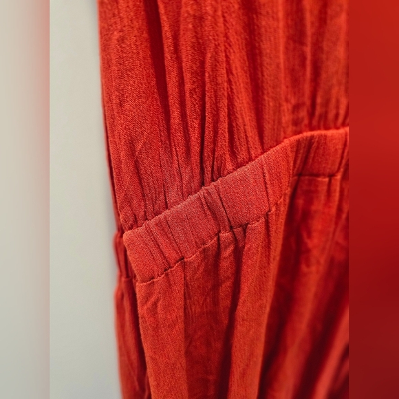 Cupshe Red Tie-Back Maxi Dress Size Small – Boho Summer Beach Style - Picture 2 of 9